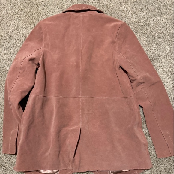 NWOT We The Free X Free People High Tide 100% Suede Blazer Pink - Picture 6 of 6